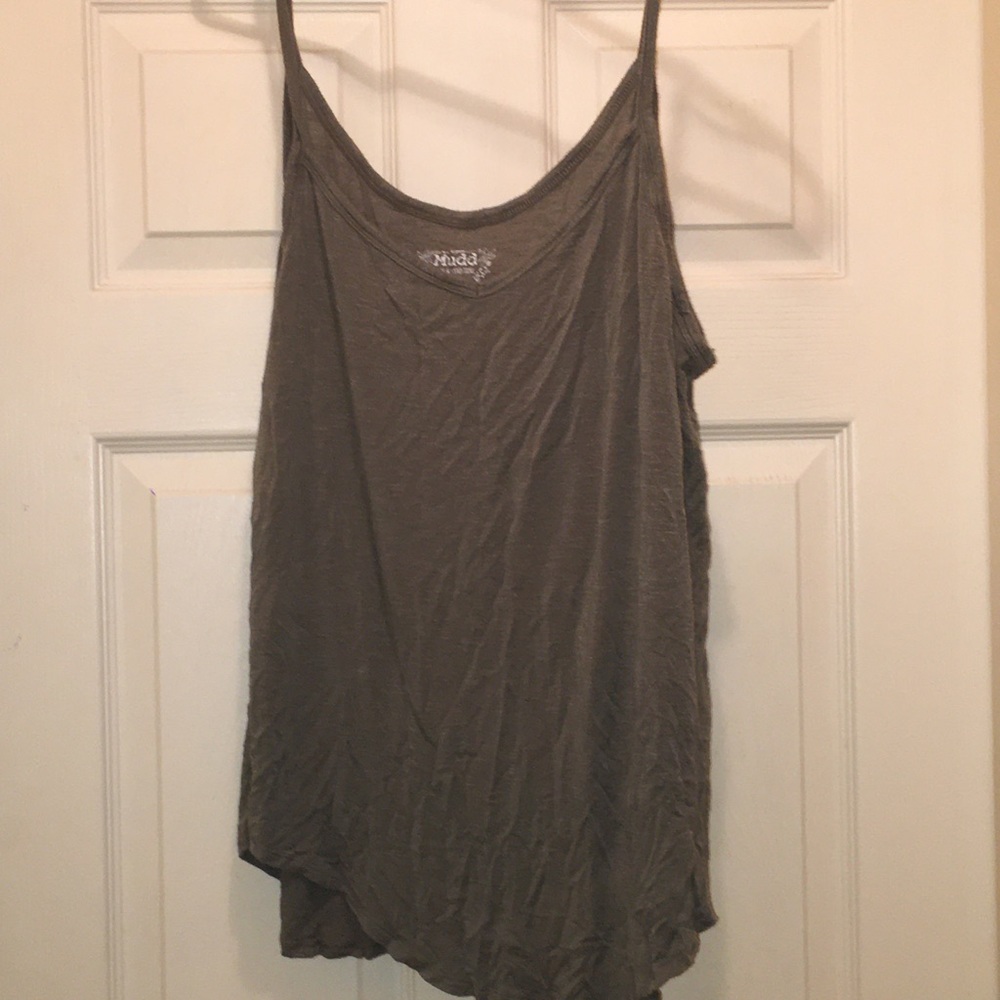 Army Green Flowy Tank